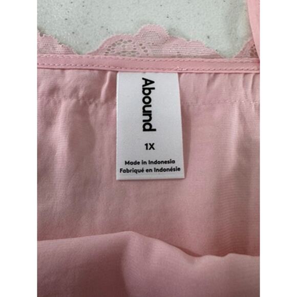 NWT!!"Abound" Pink Crop Cami, Babydoll Top, Cropped, Spaghetti Straps,Fairy,Y2K - Picture 7 of 9